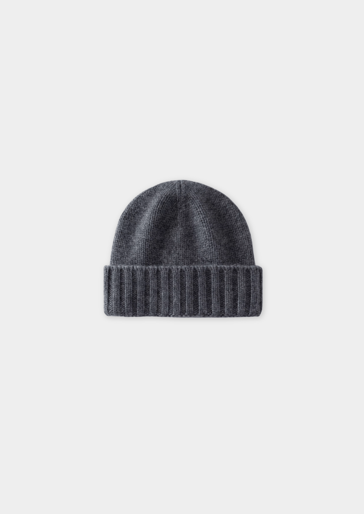 DARK GRAY CASHMERE WINTERTIME BEANIE - Derada