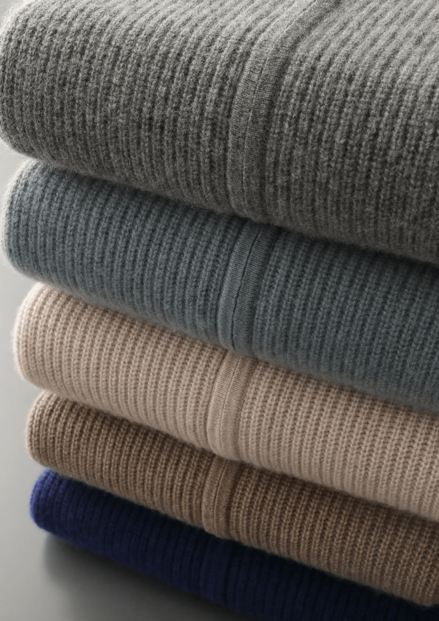 PREMIUM CASHMERE RIBBED CARDIGAN - Derada