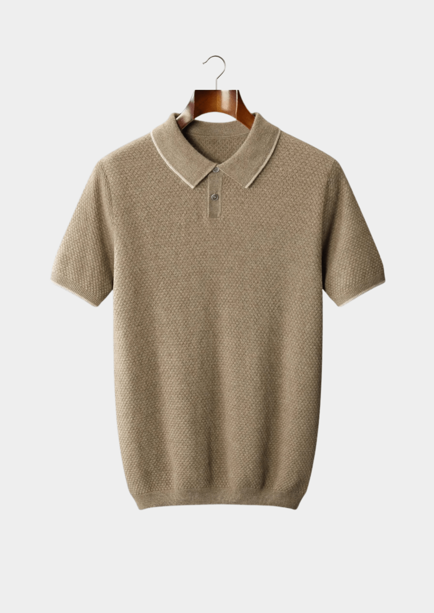 PREMIUM CASHMERE TWO - TONE POLO - Derada