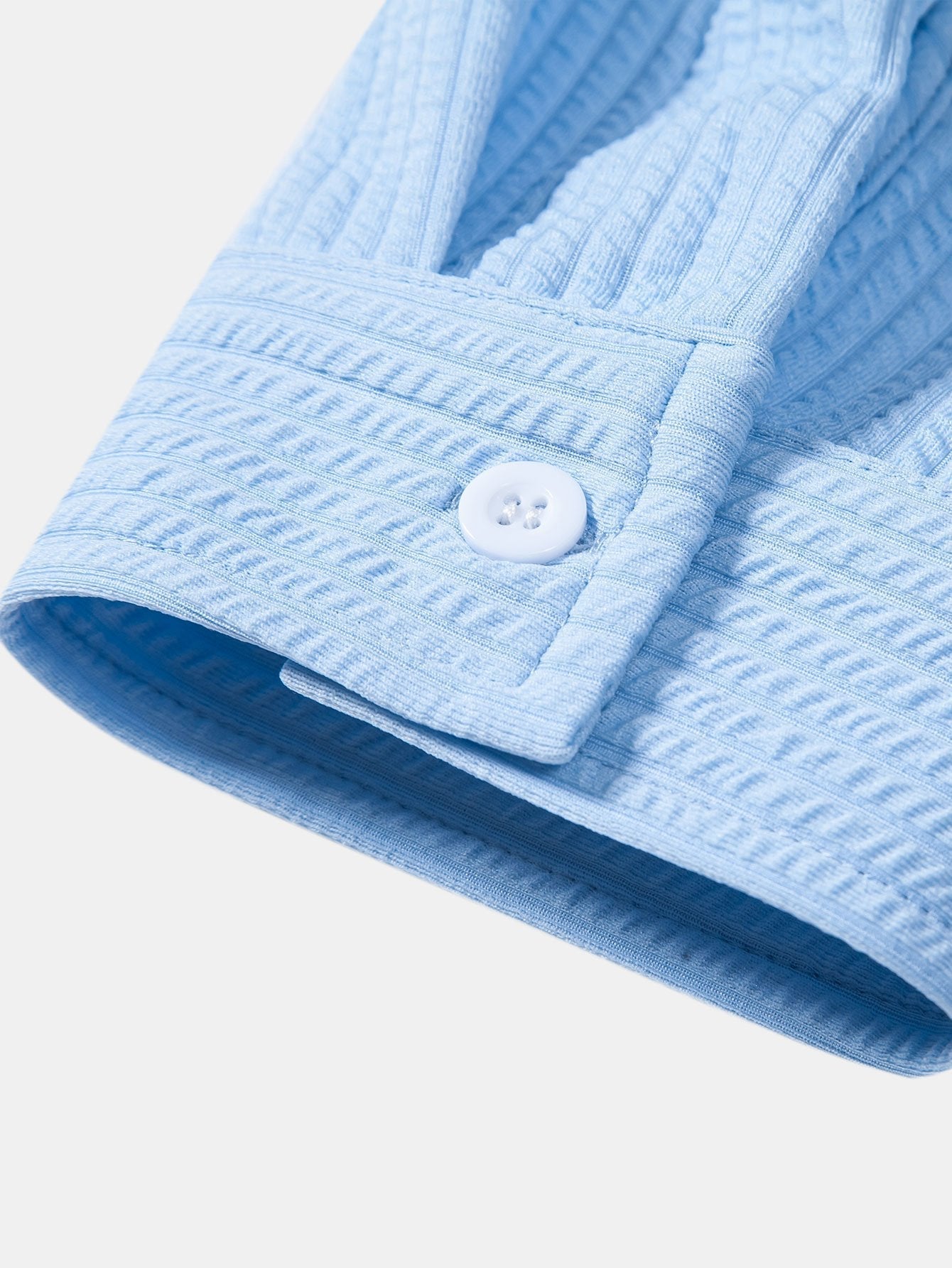 Derada | Geribbeld Stretch Overhemd met Lange Mouwen - Derada Fashion