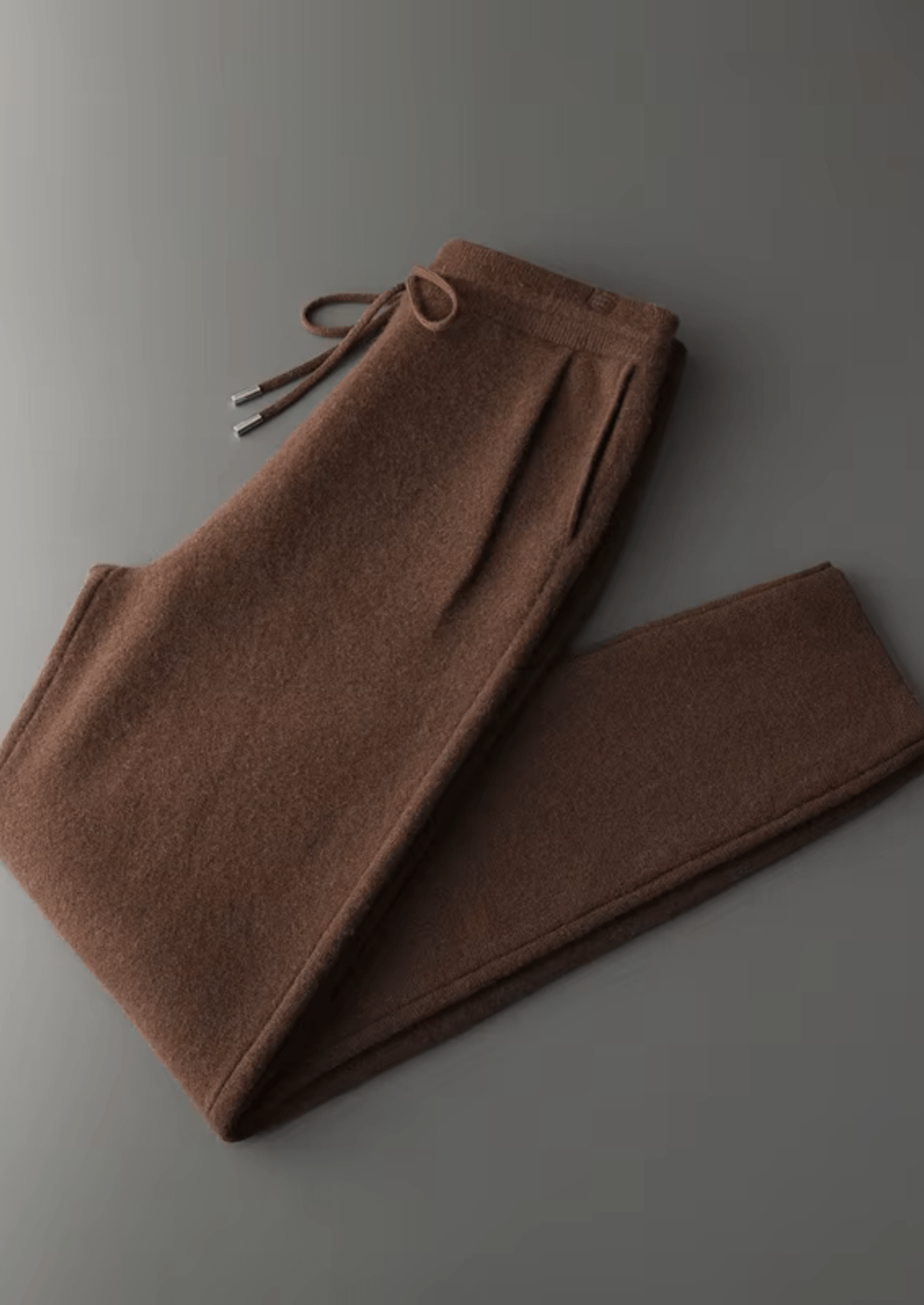 PREMIUM CASHMERE PLEATED TROUSERS - Derada