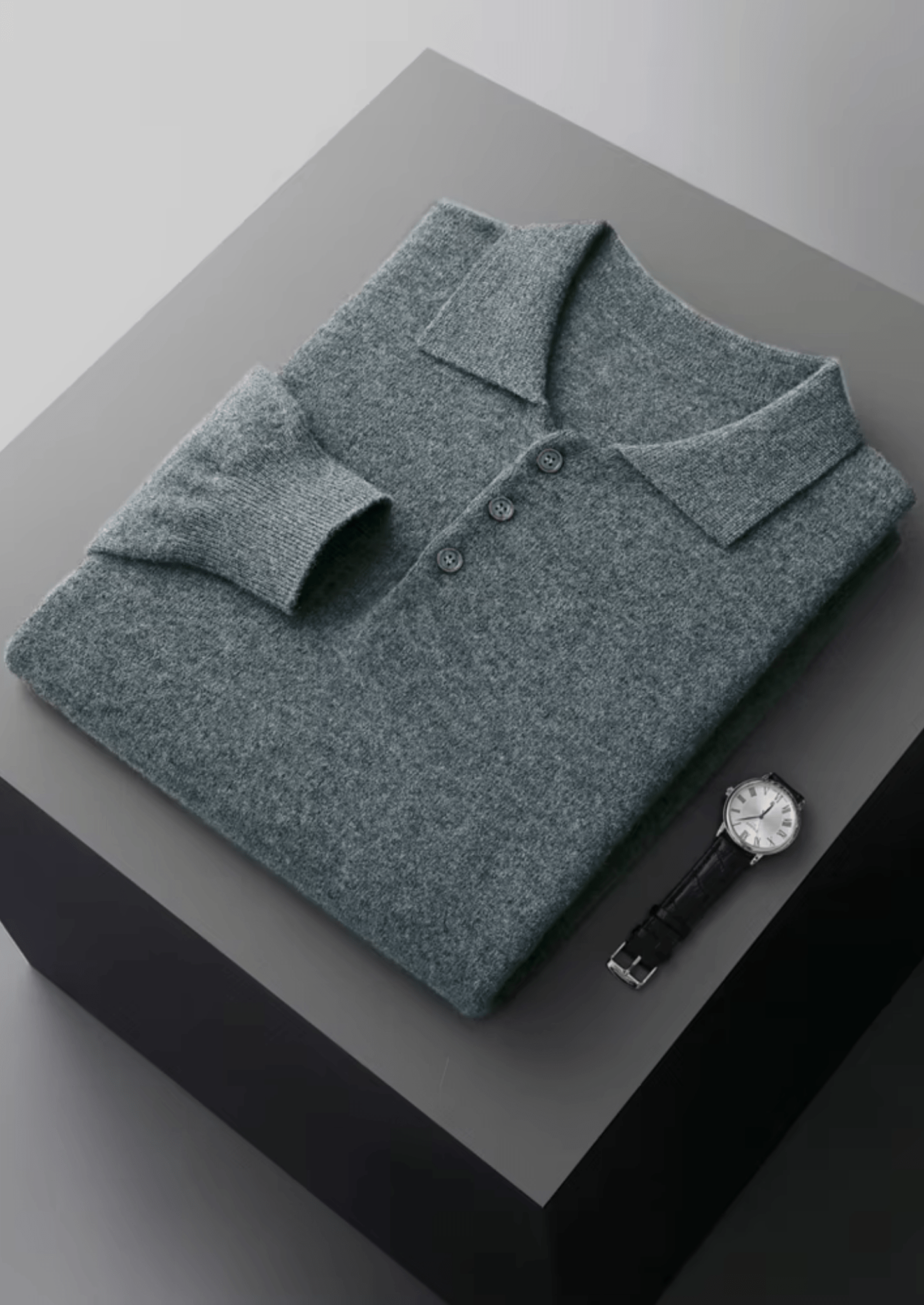PURE EXTRA - FINE MERINO WOOL CLASSIC SWEATER POLO - Derada