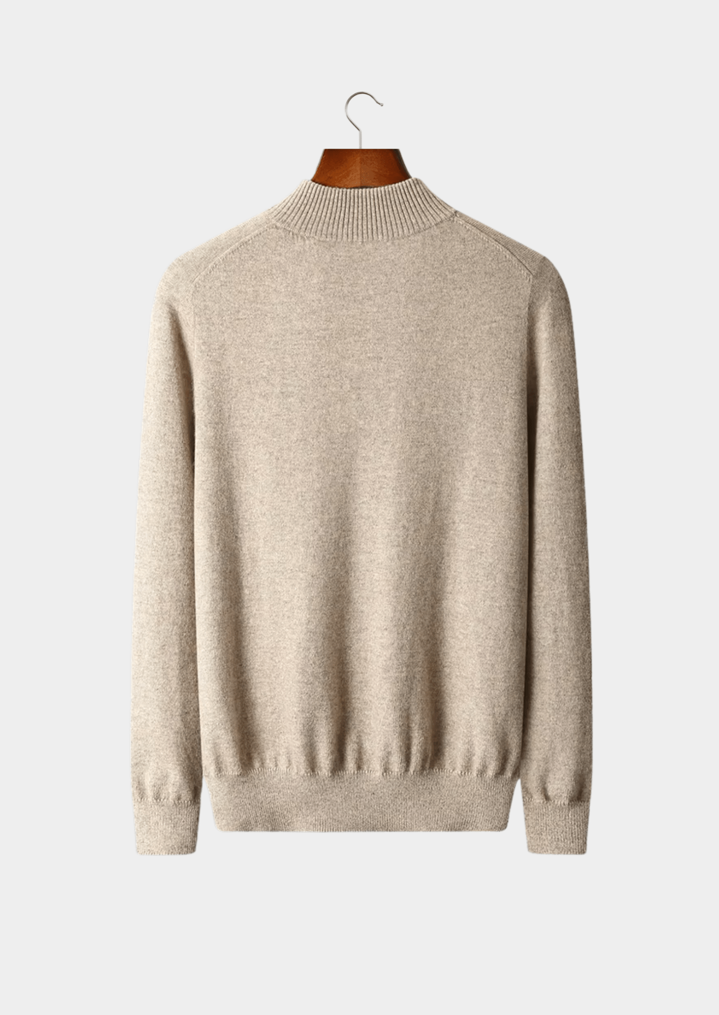 PURE EXTRA - FINE MERINO WOOL HALF ZIP SWEATER - Derada