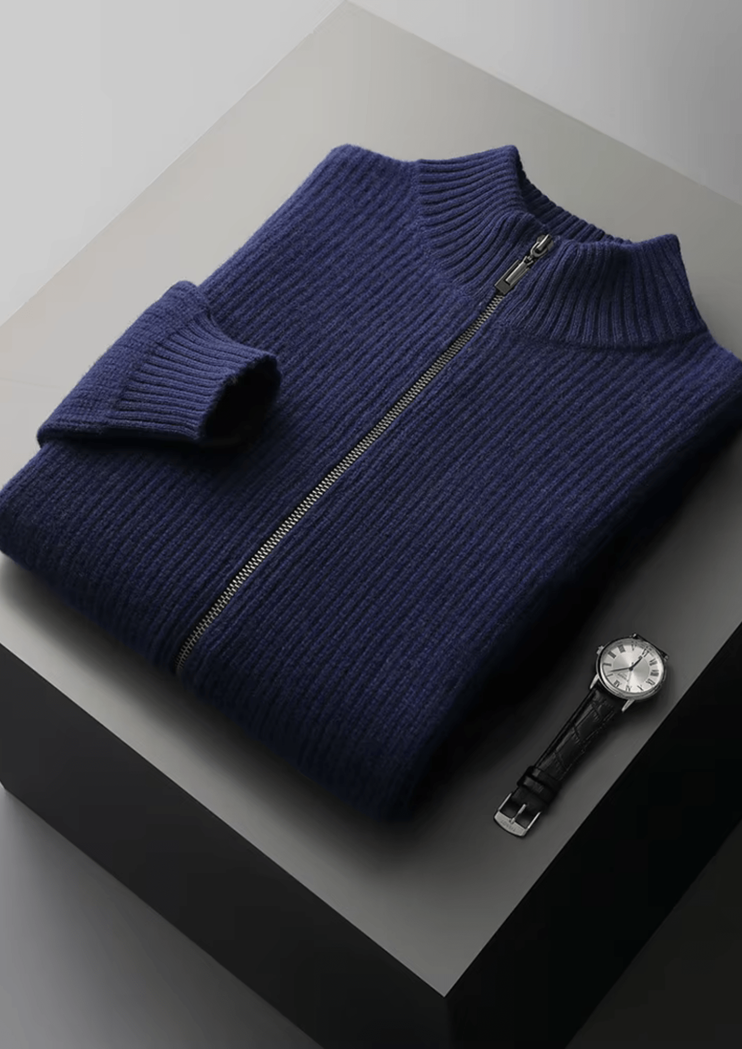 PURE EXTRA - FINE MERINO WOOL RIBBED CARDIGAN - Derada