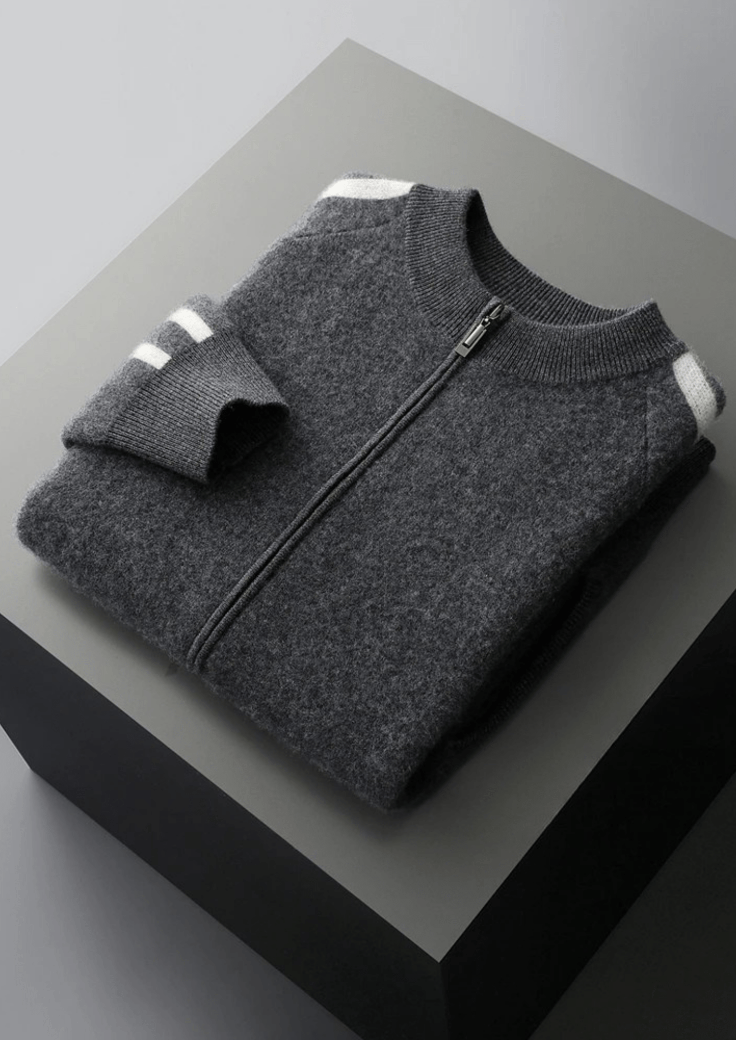 PURE EXTRA - FINE MERINO WOOL STRIPED CARDIGAN - Derada