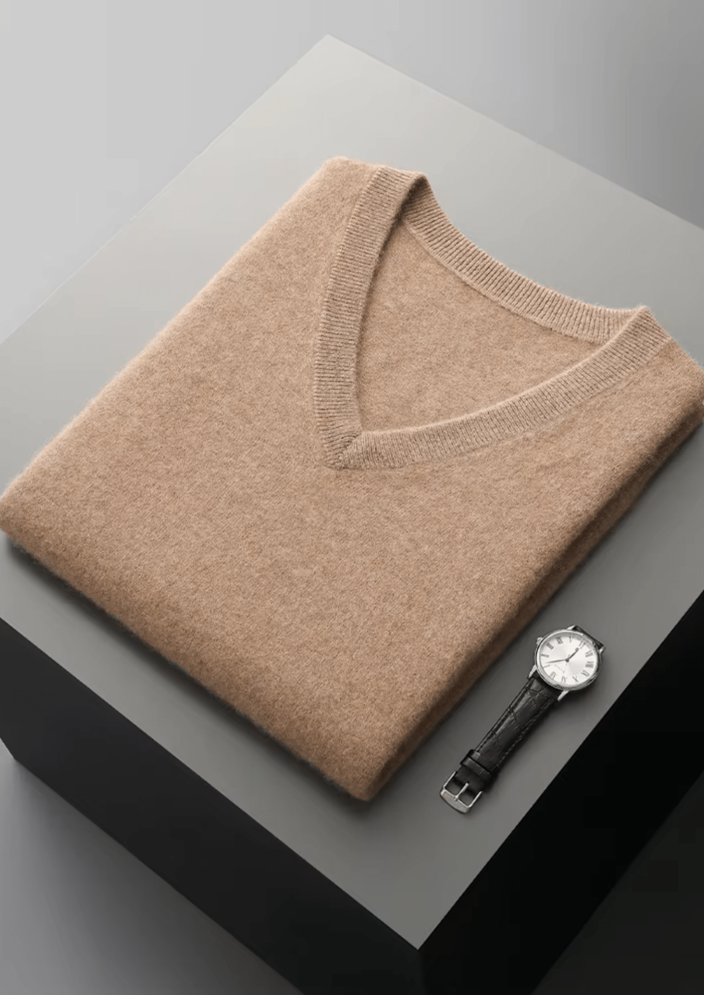 PURE EXTRA - FINE MERINO WOOL V - NECK VEST - Derada