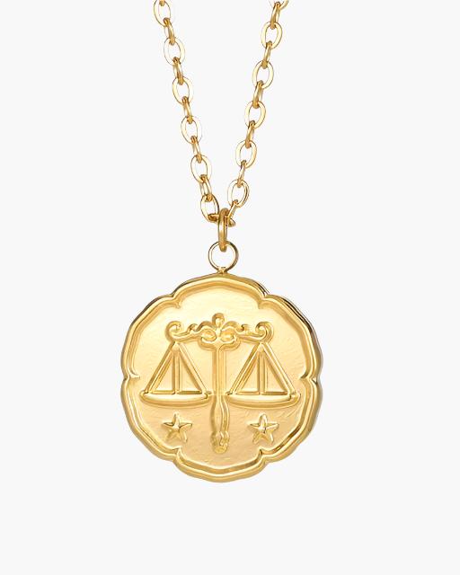 Zodiac Sign Necklace - Gold - Derada